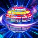 Flying Orb Ball Toy, Magic Hover Boomerang Hand Drone Cosmic Globe, Light Up Fidget Spinner Mini UFO, Cool Indoor Outdoor Toys & Gifts for Boys Girls Teens (Blue)