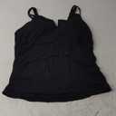 Women Tankini Bathing Suit Top - Ruched Tummy Control Swimsuit Top Modest Swim Tank Top Only No Bottom 2025 Large