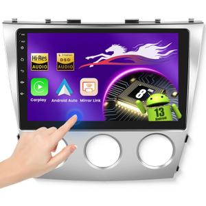 Wireless Carplay Car Stereo for Toyota Camry(Manual A/C) 2006-2011 with 10.1-Inch Touchscreen, [Qualcomm 8-core 4+64GB] Android 13 Car Radio Android Auto BT5.1/DSP/Hi-Res Audio/WiFi/SWC/GPS/OTA