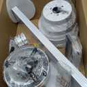 52'' Low Profile Ceiling Fan with Light, White Flush Mount Ceiling Fan for Low Ceilings, Quiet DC Motor, App/Remote Control, Modern Overhead Fan for Bedroom Living Room