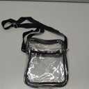 Clear Crossbody Bag Crossbody Transparent Purse Bag with Adjustable Strap Clear Unisex Sports Travel Shoulder Bag