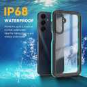 for Samsung Galaxy A16 5G Case,IP68 WaterproofBuilt-in Screen Protector-Rugged Full Body Dustproof Shockproof Drop Proof Protective with Cell Phone Ring Holder for Samsung A16 5G / 4G 6.7", Blue