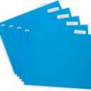Blue Summit Supplies Hanging File Folders, 25 Reinforced Hang Folders, Designed for Home and Office Color Coded File Organization, Letter Size, Blue, 25 Pack