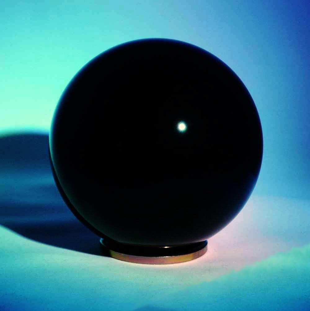 DSJUGGLING Solid Black Acrylic Ball for Contact Juggling 3.15 inches - 80mm Great for Magic Tricks and Beginners to Professional