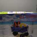Mac Sports Heavy Duty Collapsible Folding All Terrain Utility Beach Wagon Cart, Blue/Black