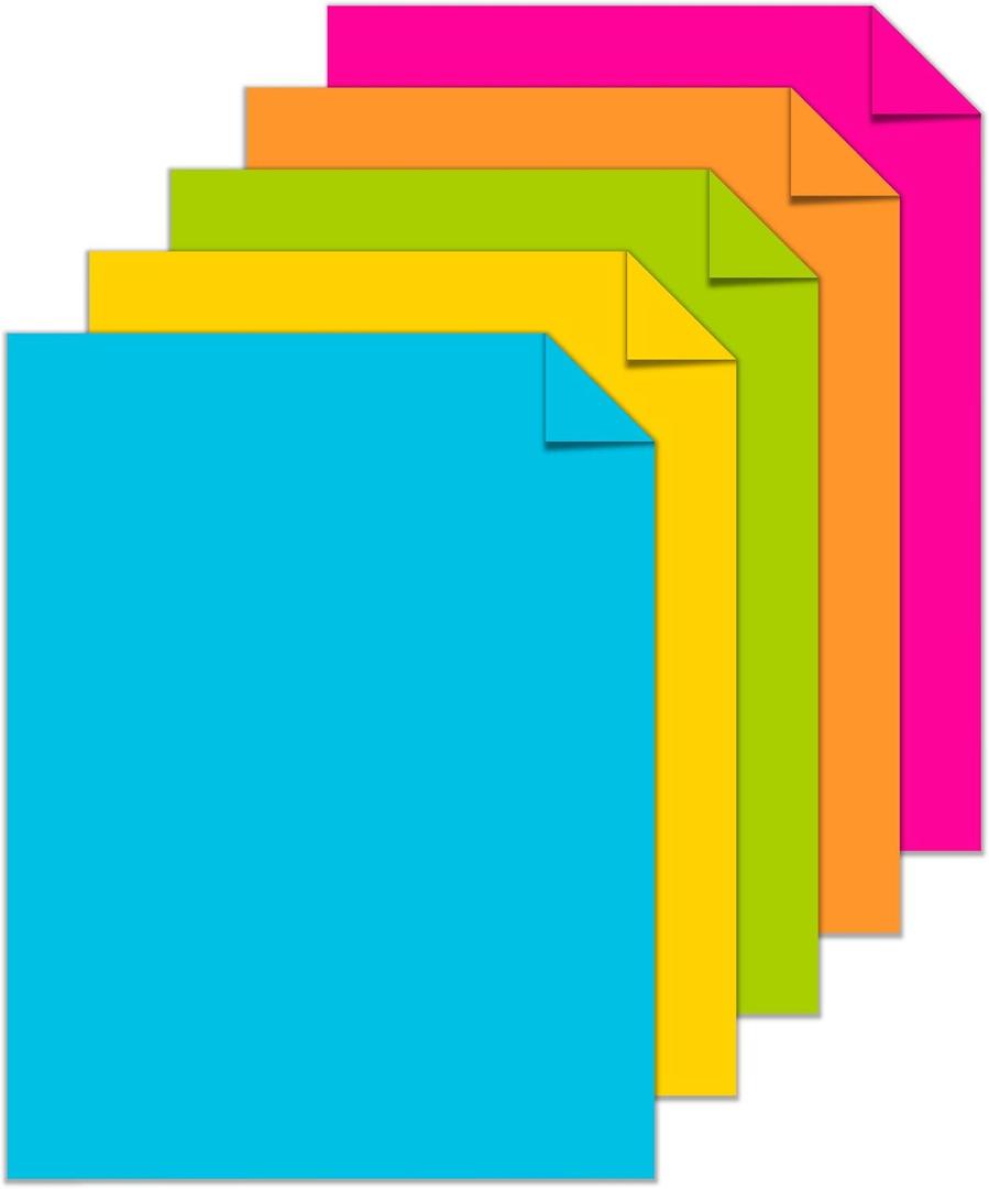 Astrobrights Color Cardstock -"Bright" Assortment, 65 lb Cover Weight, 8.5 x 11, Assorted, 320/Pack