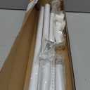 Tension Curtain Rod 41-185" Heavy Duty No Drilling Adjustable White, 1.26"