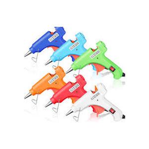 Mini Hot Glue Gun Kit 8 Pieces Hot Melt Gun Crafts for Kids School Craft Project DIY Arts and Home Quick Repairs (20 Watts,Multicolor)
