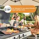 Range Valve Knob Compatible with Oven/Stove/Gas Stove, Chrome Knob Fit for D-Shape Control Valve, Premium Chrome Commercial Grill Knok Replacements-4 Pack