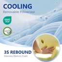 Cervical Neck Pillow for Neck Pain Relief and Sleeping, Ergonomic Contour Neck Support Pillow with Breathable Pillowcase, Memory Foam Pillow for Side, Back, Stomach Sleepers