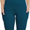 SOCIALA Womens Biker Shorts with Side Pockets Workout Athletic Running Yoga 12" Bike Shorts, Dark Green, Small
