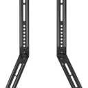 Universal Sound Bar Mounts Fits Most 23 to 65 Inch TVs Soundbar TV Mount Bracket Above or Under TV, Up To 22 lbs 