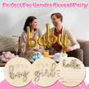 Gender Reveal Wooden Sign Wooden 3D Gender Reveal Signs for Baby Birth Personalized Newborn Announcement Sign for Hospital Wood Newborn Welcome Board Baby Announcement Plaque Decor