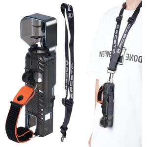 RCstyle Protective Cover and Neck Lanyard Compatible with DJI Osmo Pocket 3, Easy Carrying Hard Storage Mount, Finger Strap Kit Protector Case