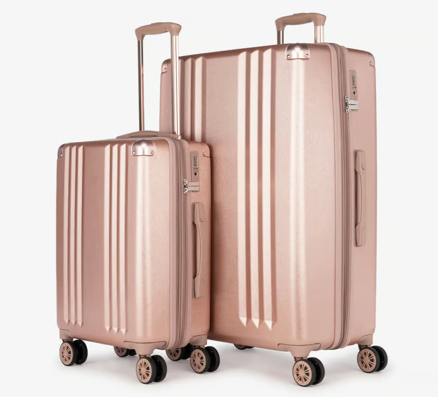 Ambeur 2-Piece Luggage Set in Rose Gold