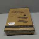 Seoneiro Whiskey Tray, Glass Cup Rack, Mug Holder, Coffee Cup Organizer, Bathroom Countertop Organizer with Drain Board Wine Glass Decorative, Food Tray, Kitchen Spice Rack (Amber-2)