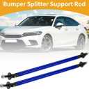 2pcs 200mm/7.87in Car Splitter Support Rods Adjustable Front Rear Bumper Lip Splitter Strut Rod Tie Support Bars Aluminum Alloy Bule