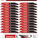 25-Pack,6-inch,14/18 TPI,Cobalt Bi-Metal Automatic Dismantling Sawzall Blades for Metal, 6 14/18 TPI Reciprocating Saw Blades Replace Milwaukee and Diablo sawzall Blade