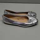 Steve Madden New York Zion Women's Flats Shoes Silver Size 10