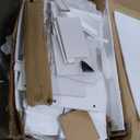 NUNU LAB White Vanity Desk with Mirror and Lights, Women Makeup Vanity with 16 RGB Colors Light & Power Outlet, 4 Cabinet, 2 Shelves & 5 Drawers for Bedroom (049 White)