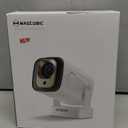 Auto Focus&1080PMagcubic Mini Smart Projector with 4K Support, Portable Projector with Wifi and Bluetooth, 5W Speaker, Built in Apps, Voice Control, Outdoor Movie Projector (White)