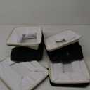 BALEINE Fabric Storage Bins for Shelves, Linen Storage Baskets for Organizing, Decorative Closet Storage Bins for Clothes, Toys, Home Storage (Black, 4 Pack) (4PCS/Large-15x11x9.5)