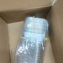 5oz/80pack Mini Cake Pans with Lids,LNYZQUS Foil Cupcake Cups Small Brownie Baking Tins,Square Disposable Ramekins Mini Cheesecake Containers Muffin Holders-White
