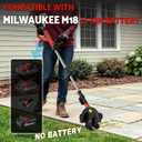 Brusless Lawn Edger Compatible withMilwaukee 18V Battery (No Battery)