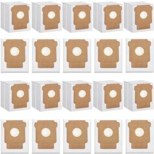 20 Pack Q0520 Vacuum Bags for iRobot Roomba Vacuum 2 Q0520 Essential Robot Vacuum Cleaner,Roomba 105 Combo/Vac,Plus 405 404 505 Combo Max 705 Vac,Max 705 Combo Robot,Disposable Auto-Empty Dust Bin Bag