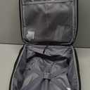 LUGGEX Underseat Carry On Luggage with Wheels, UDK Stylish Lightweight Under Seat Luggage, Soft Sided Personal Item Suitcase for Short Trip (UX-Core, Dark Scarlet, 16 Inch)