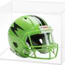 Klmnop Mini Helmet Display Case, Clear Acrylic Football Baseball Helmet Protection Case, UV Protection Storage Box for Autographed Balls and Mini Helmets(Clear)