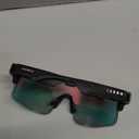 CHAMELO Music Shield Smart Audio Sunglasses Matte Black Frame, Fire Lenses | Open-Ear Bluetooth Glasses for Men & Women with Electronic Tint Control, Sweat Proof, Sports Eyewear, 100% UV Protection