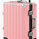 Krute Carry On Luggage 20 inch Aluminum Frame Suitcase with Spinner Wheels No Zipper Hardshell PC+ABS Luggages TSA Lock Zipperless Suitcases