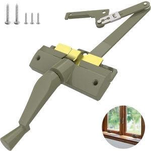 Split Arm Operator (Right Hand) with Handle Easy Replacement Solution for Window Crank Handle Compatible with Andersen 400 Series & A Series Perma-Shield Casement Windows (1982-1995),Stone