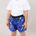 Girls Shorts Flip Sequin Sparkle Short Pants Kids Birthday Party Shorts Summer Dance Concert Halloween Clothes (L)