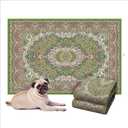 LOVEWAG Washable Dog Pee Pads, 16" x 24", Waterproof, Non-Slip, Super Absorbent, Reusable Machine-Washable, 2-Pack (Peacock Garden)