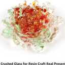 Nail Glitter Chunky Glass Shards 2-3mm | Crushed Glass for Acrylic Nails, Resin Geode, Epoxy Decor | 24 Colors Sparkling Broken Glitter Flakes | Jewelry Making Craft Supplies | 6.7oz/192g by RUIRUI