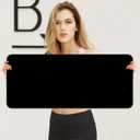 Qisan Large Gaming Mouse Pad with Nonslip Base-31.5x11.8x0.15 Inch|Extended XXL Size, Heavy|Thick, Comfy, Foldable Mat for Desktop, Laptop, Keyboard, Consoles & More (Black 3pcs)