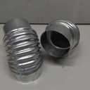 Hicarer 2 Pcs 4 Inch 90 Degree Galvanized Dryer Elbow Vent Tube Connector Adjustable Dryer Vent Elbow Connector for 4" HVAC Duct Pipe Hose Ductwork