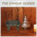 ULTECHNOVO Wooden Nativity Manger for Baby Jesus, 8.6-Inch Handcrafted Christmas Stable Decor for Indoor Tabletop, Rustic Religious Nativity Scene Ornament for Church & Home, Small Wood Crib for Holy