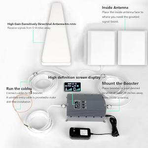 Cell Phone Booster for Home & Multi-Room, Cell Phone Signal Booster with 2 Indoor Panel Antennas for Band 66/2/4/5/12/17/13/25,Up to 8000 Sq.Ft,Boost 4G 5G LTE Data for All U.S. Carriers, FCC Approved