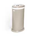 Ubbi Stainless Steel Diaper Pail, Odor Locking, No Special Bag Required, Award-Winning, Registry Must-Have, Taupe