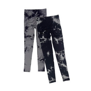 EFJONE Pants for Women 2023 Autumn 2pack Tie Wideband Waist Sports Leggings Trendy Long Leggings, Size L