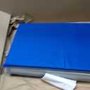ECR4Kids Everyday Folding Rest Time Mat, 4-Section, 1in, Sleeping Pad, Blue/Grey