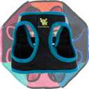 EcoBark Step in Dog Harness Reflective Soft Ultra Padded Mesh Dog Harnesses for  Medium size Dogs Eco-Friendly Comfort Secure Halter No Pull Adjustable Pet Vest (Medium-11 to 17 lbs-Chest Up to 16 in (Pack of 1), Black and Teal Trim).