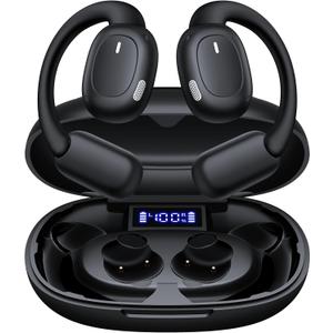 AI Translation Earbuds Real Time 164 Languages Translator Earbuds with 80H Play Time 3 in 1 Open-Ear Translation Headphones with Audio & Video Translation for Travel Business Meeting Learning (Black)