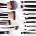 Travel Makeup Brush Set BS-MALL 14 Pcs with 1 Pcs Makeup Sponge  Essential Foundation Powder Concealers, Eye Shadows, Blush Makeup Brushes with Travel Makeup Case (Champagne)