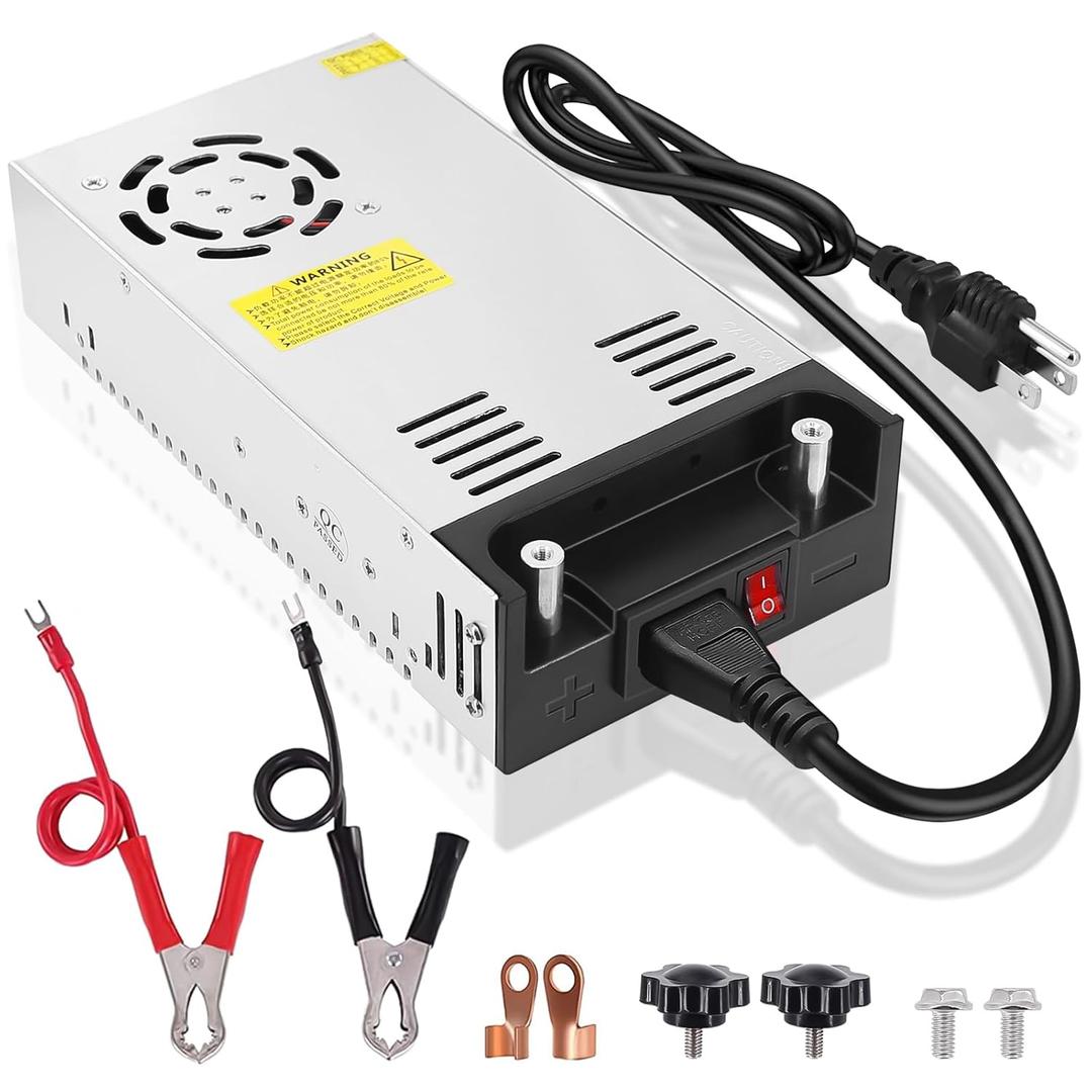 24V Power Supply 600W Converter 110V AC to 24V 25A DC Switching Power Supply for LED Strip, CCTV, RV, Radio, Computer Projects - SMPS with Overload Protection, Cooling Fan