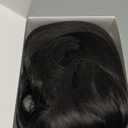 morvally Short Straight Bob Wig Heat Resistant Hair with Blunt Bangs Natural Looking Cosplay Costume Daily Wigs (14", 2# Black)