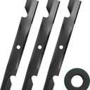 Belleone 115-9650-03 Mower Blades Compatible with Toro Titan ZX5400 ZX5420 MX5400 - Mulching Blades for Toro 54 Inch Deck, Replace 115-2454-03 115-4999 115-4999-03, 3 Pack